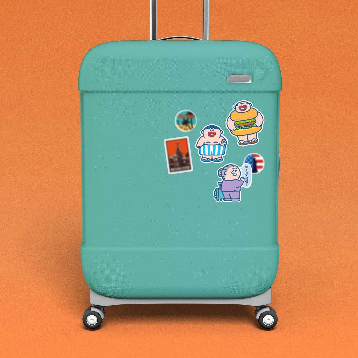 阿婆大小麻成貼紙套裝(3張)