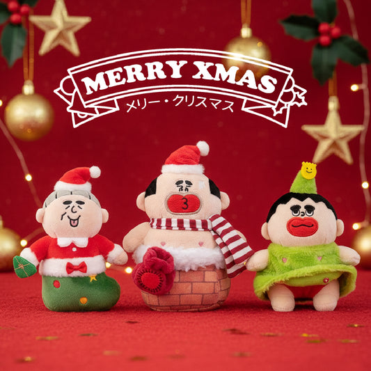 聖誕三寶掛件公仔